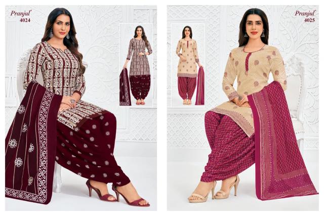 Pranjul priyanshi vol 40 wholesale cotton dress material in kolkata